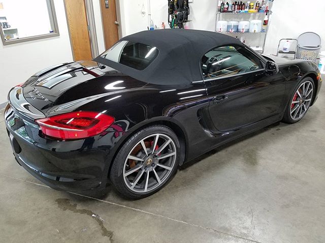 Porsche Boxster S after two stage paint correction